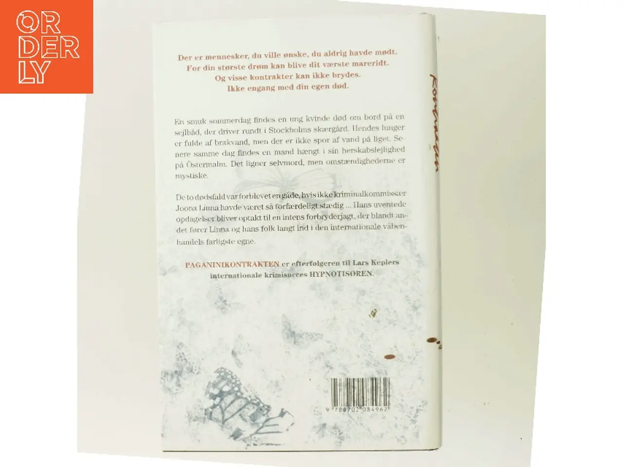 Billede 3 - Paganinikontrakten : Kriminalroman (Danish Language) af Lars Kepler (Bog)