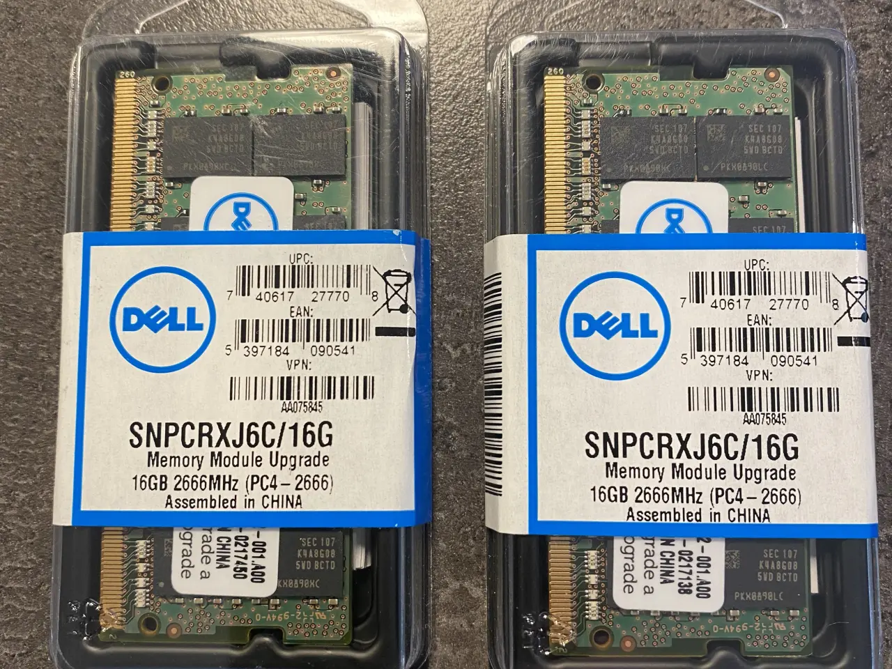 Billede 1 - Dell Memory 16GB 2Rx8 DDR4 SODIMM RAM - AA075845