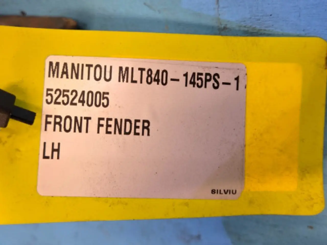 Billede 10 - Manitou MLT840-145PS Hjulskærm L. 52524005