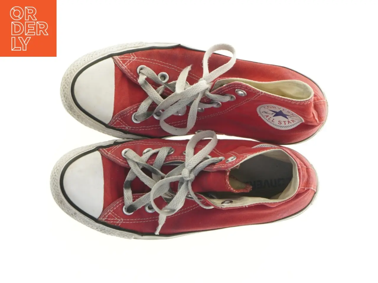 Billede 4 - Brugte røde Converse All Star høje sneakers