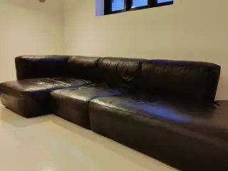 Smuk kvalitet lædersofa. Gratis levering