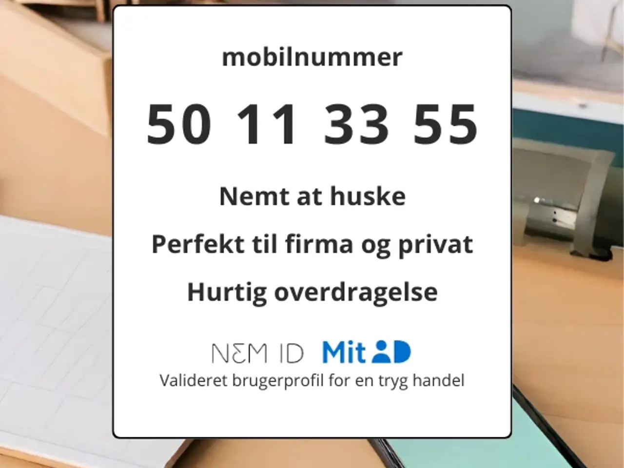 Billede 1 - Guldnummer 50 11 33 55
