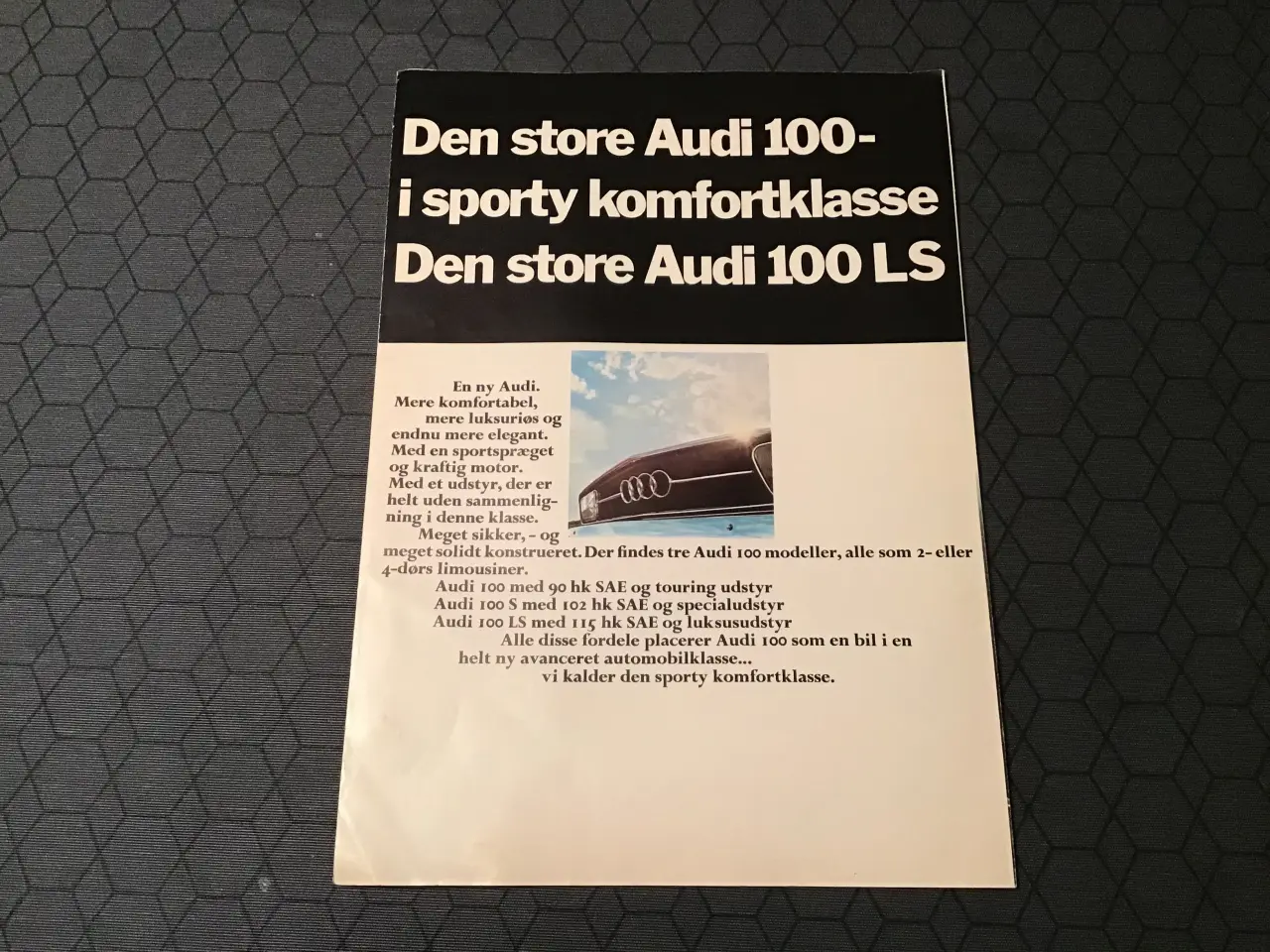 Billede 1 - Audi 100 brochure