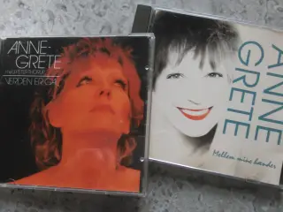 ANNE GRETE: 2 CD'er – stk. 25 kr. 