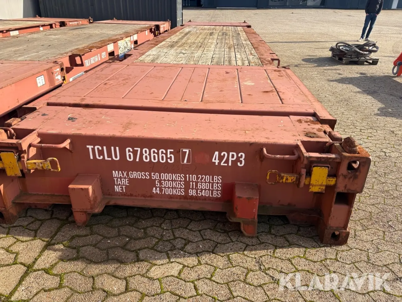 Billede 5 - Sammenklappelig flat rack-container PT. ASPEK KUMBONG KB40-FR-11R2 - 40 fods