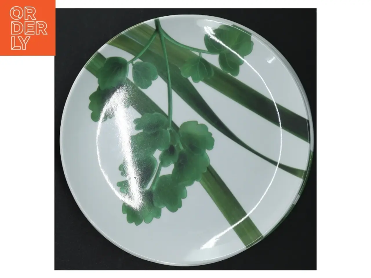 Billede 7 - Dekorative tallerkener med blade-motiv (str. Ø. 20 cm)