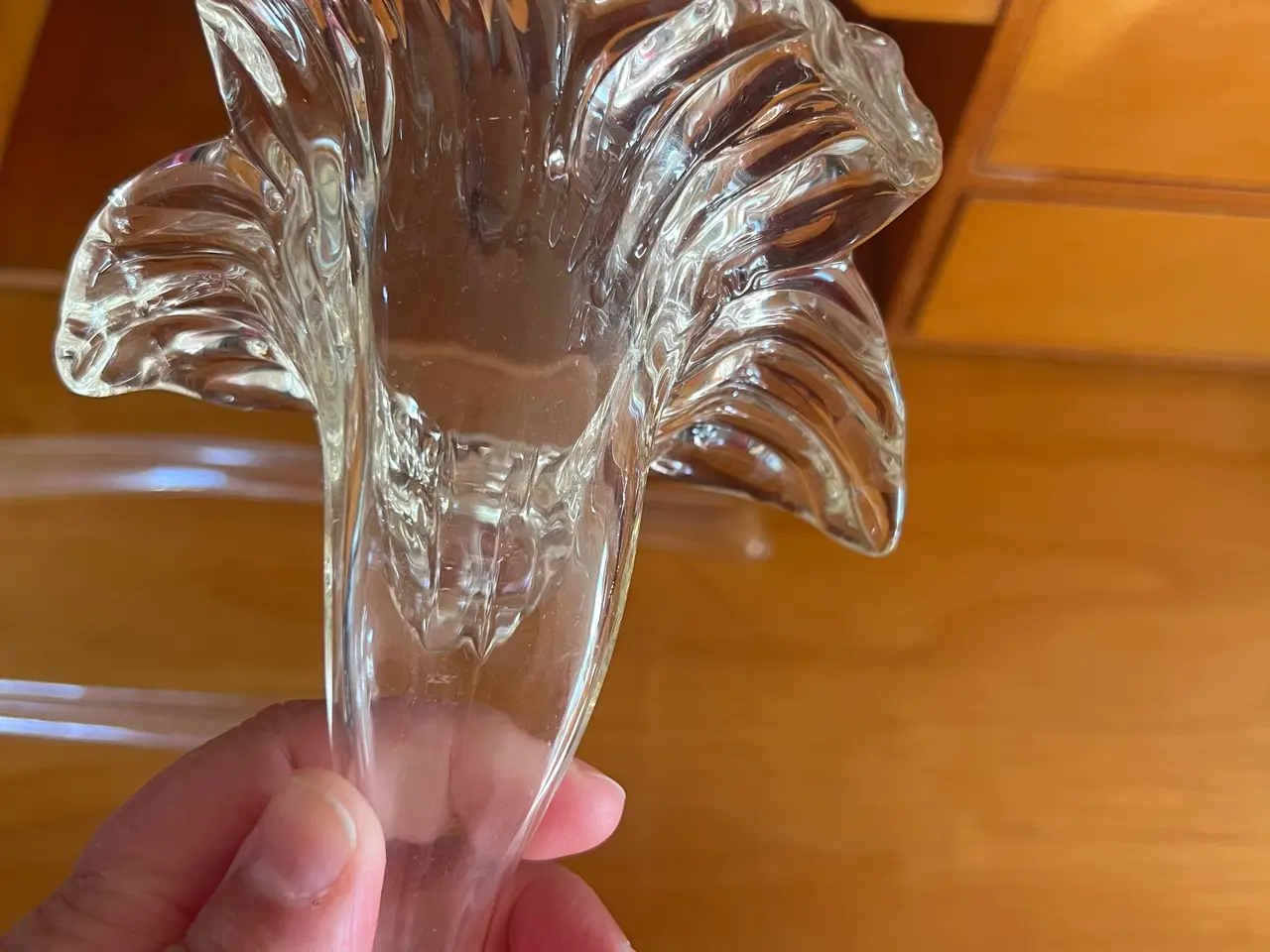 Billede 4 - 4 Stk. Liljevaser i klar glas.