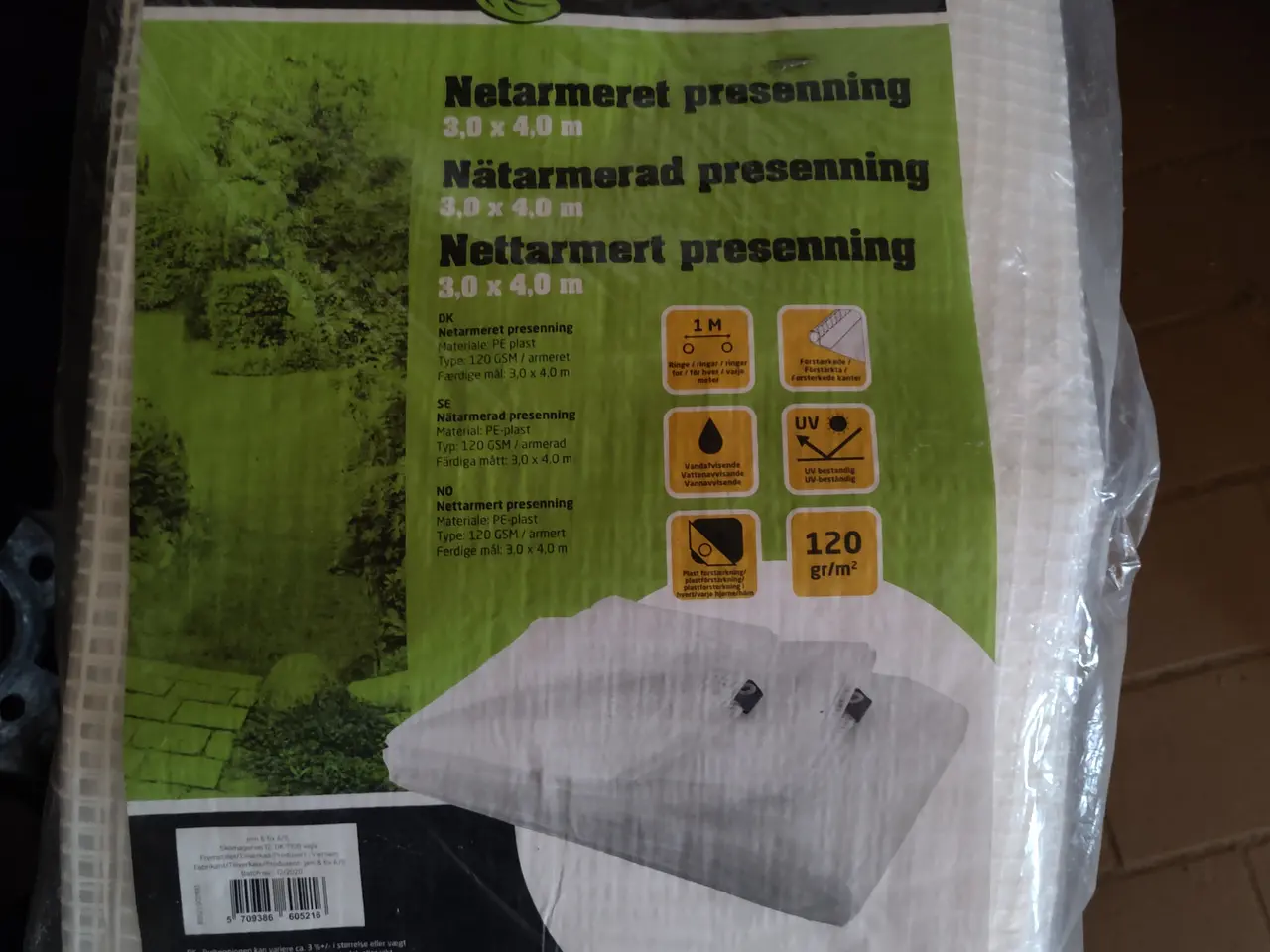 Billede 1 - Presenning net armeret 3 x 4