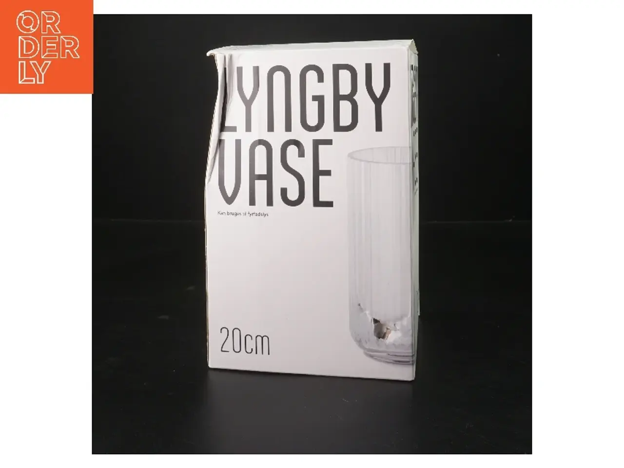Billede 2 - Lyngby glas vase 20 cm fra Lyngby (str. 20 cm)