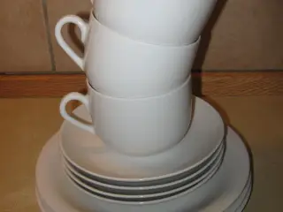 kopper, underkopper og kagetallerkner
