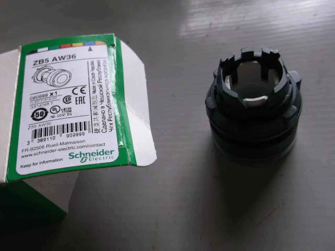 Billede 3 - Trykknaphoved, Blå, Schneider Electric Harmony XB5