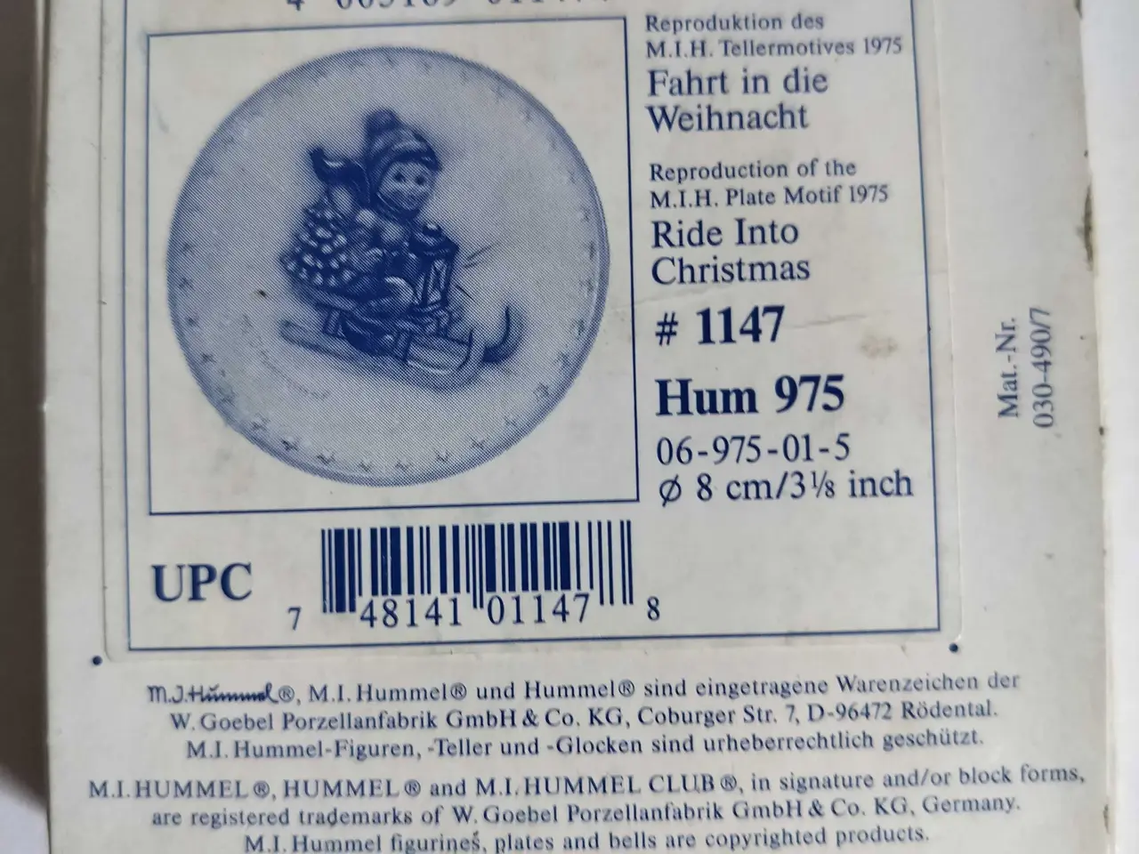 Billede 3 - M.I.Hummel Ride into Christmas