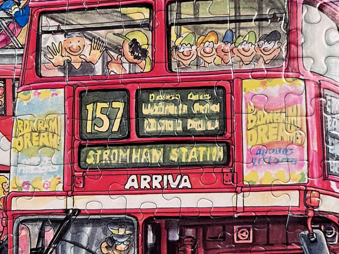 Billede 3 - Puslespil Comic Cartoon Picadilly Circus 1000