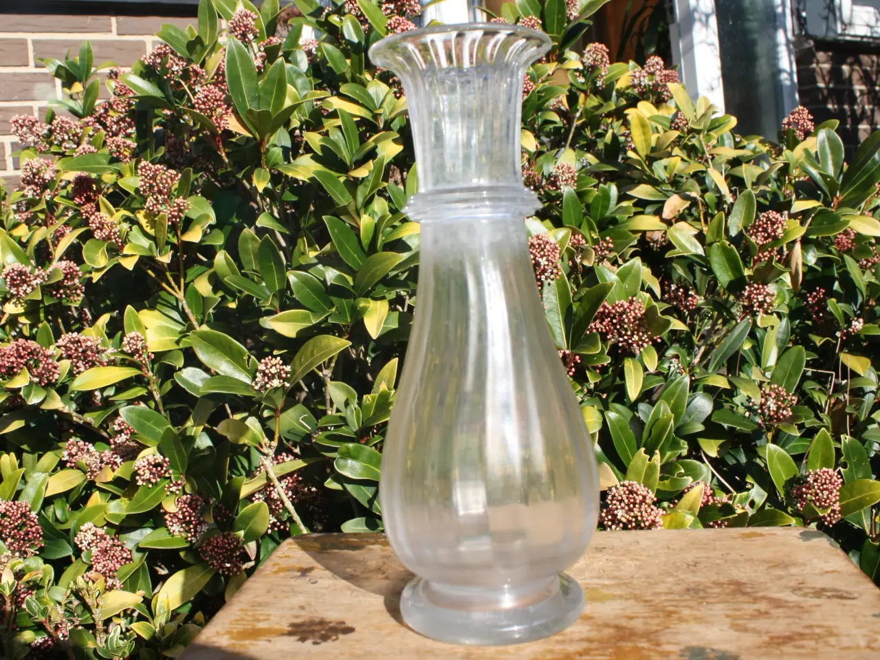 Billede 9 - Gammel mundblæst hyacintglas