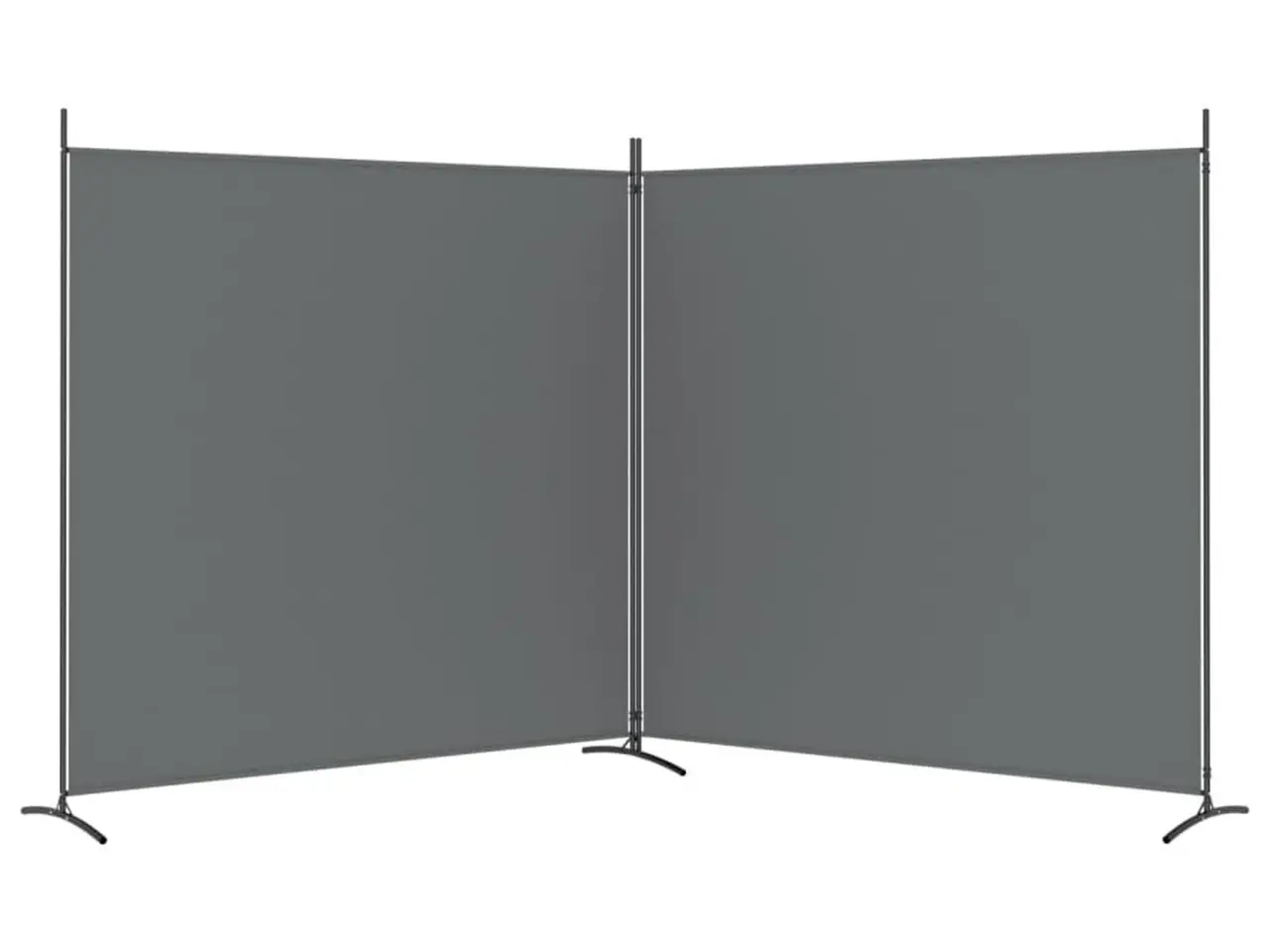 Billede 5 - 2-panels rumdeler 348x180 cm stof antracitgrå