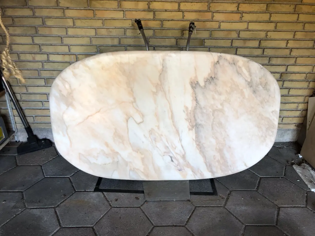 Billede 1 - Marmor bordplade fra spisebord
