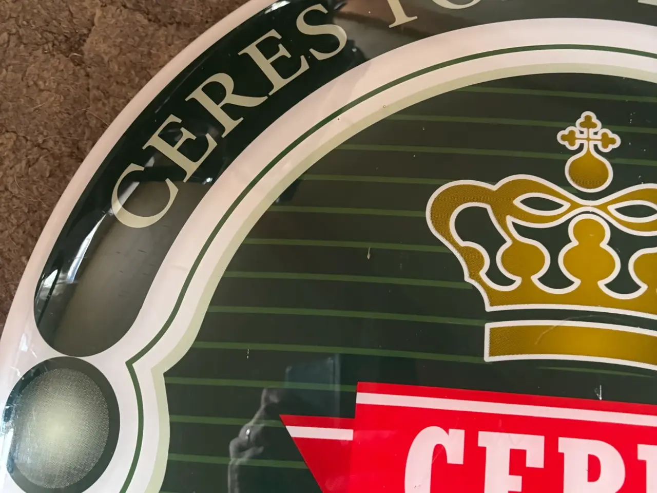 Billede 5 - Stort retro Ceres skilt i plast 