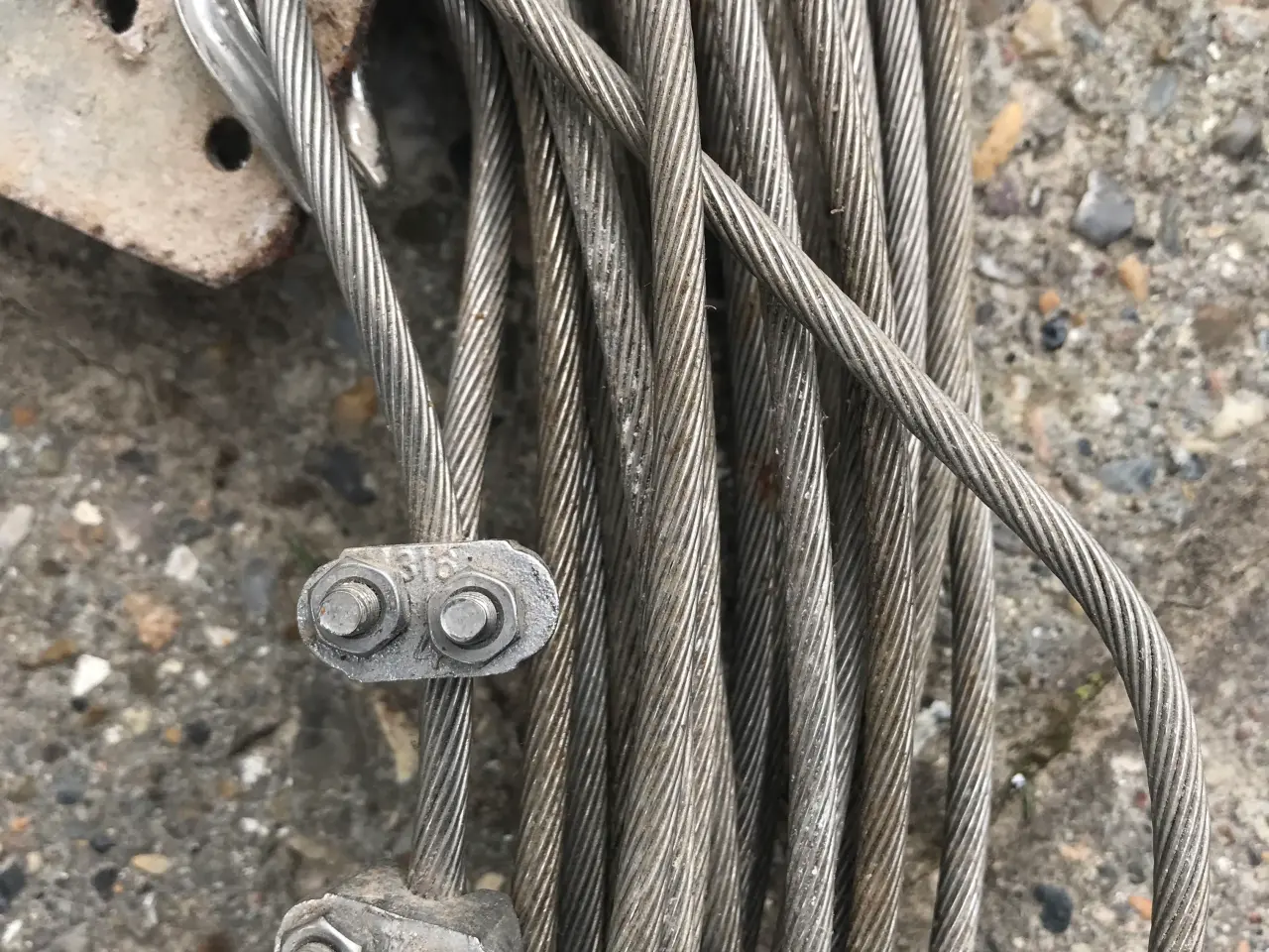 Billede 3 - Stålwire, rustfrit, diameter 4 mm, 30 Mtr. 