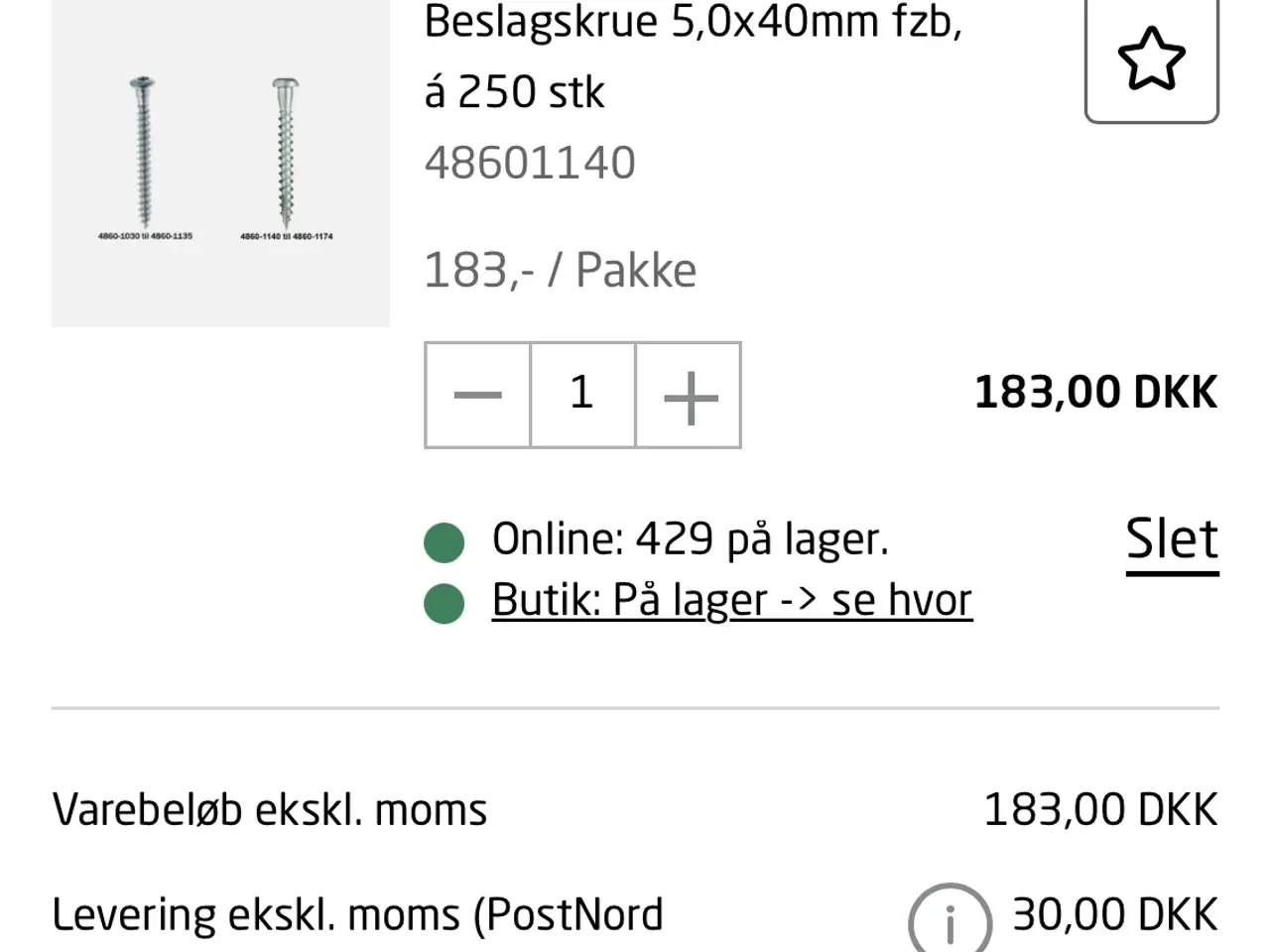 Billede 1 - Rustfrie Essve og Simpson beslagskruer 
