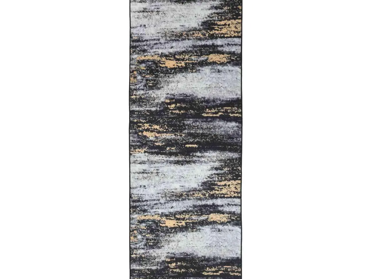 Billede 2 - Løbertæppe LESAKA sort og guld 50 x 150 cm