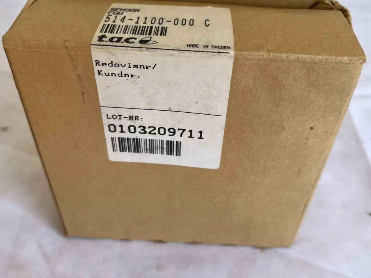 Billede 4 - TAC 514-1100-000 C EGU Sensor Made in Sweden ny