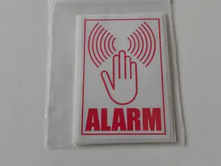 5 styks Alarmmærkater