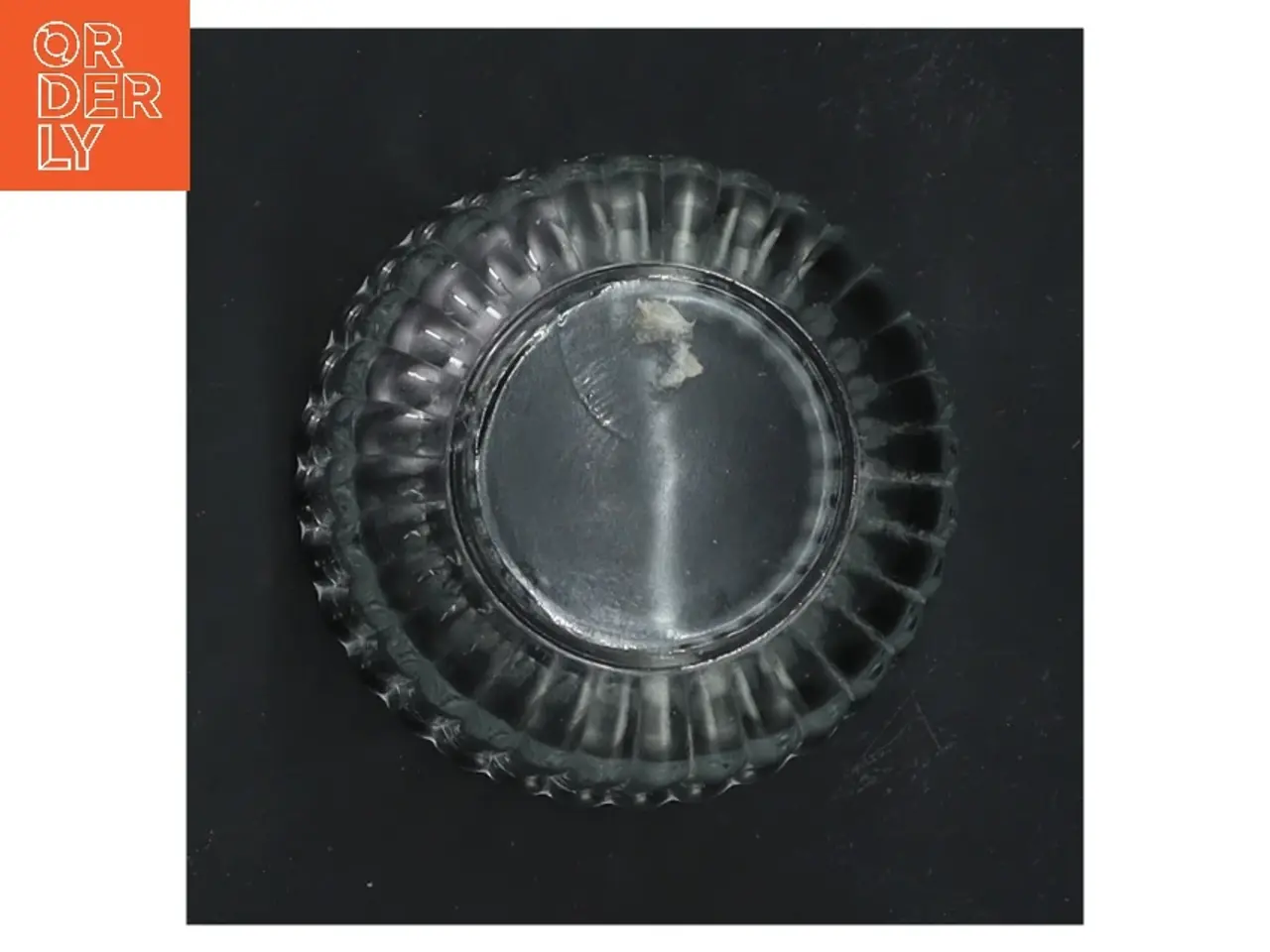 Billede 3 - Glasvase med riflet design (str. Ø 7,5 cm længde 8 cm)