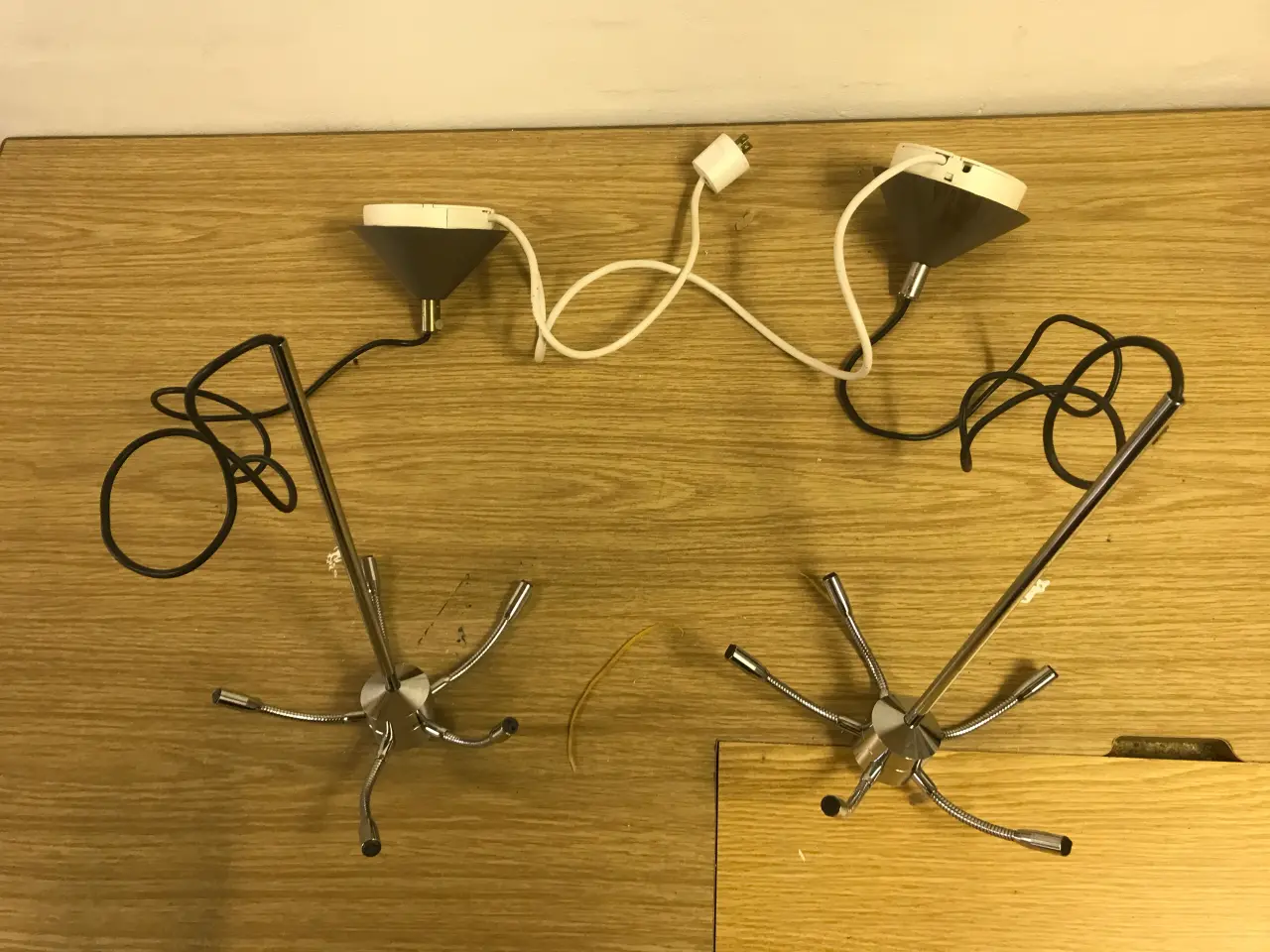 Billede 1 - 2 stk. Unikke loftslamper til halogen/Led