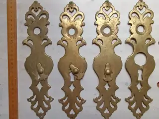 antikke langskilte, messing