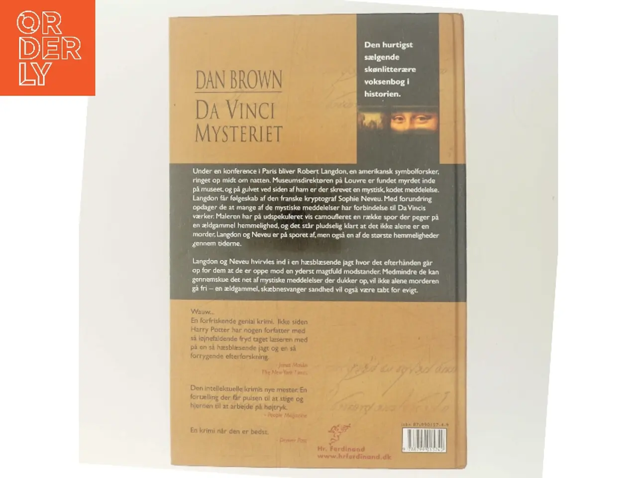 Billede 3 - Da Vinci Mysteriet af Dan Brown (Bog)