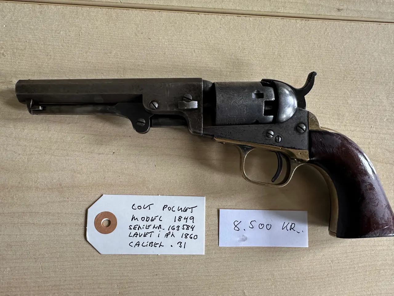 Billede 2 - Original Colt Pocket revolver model 1849