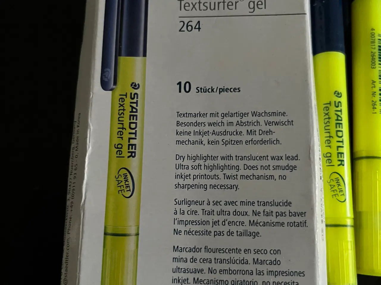Billede 3 - Staedtler Textsurfer gel penne, 9 stk
