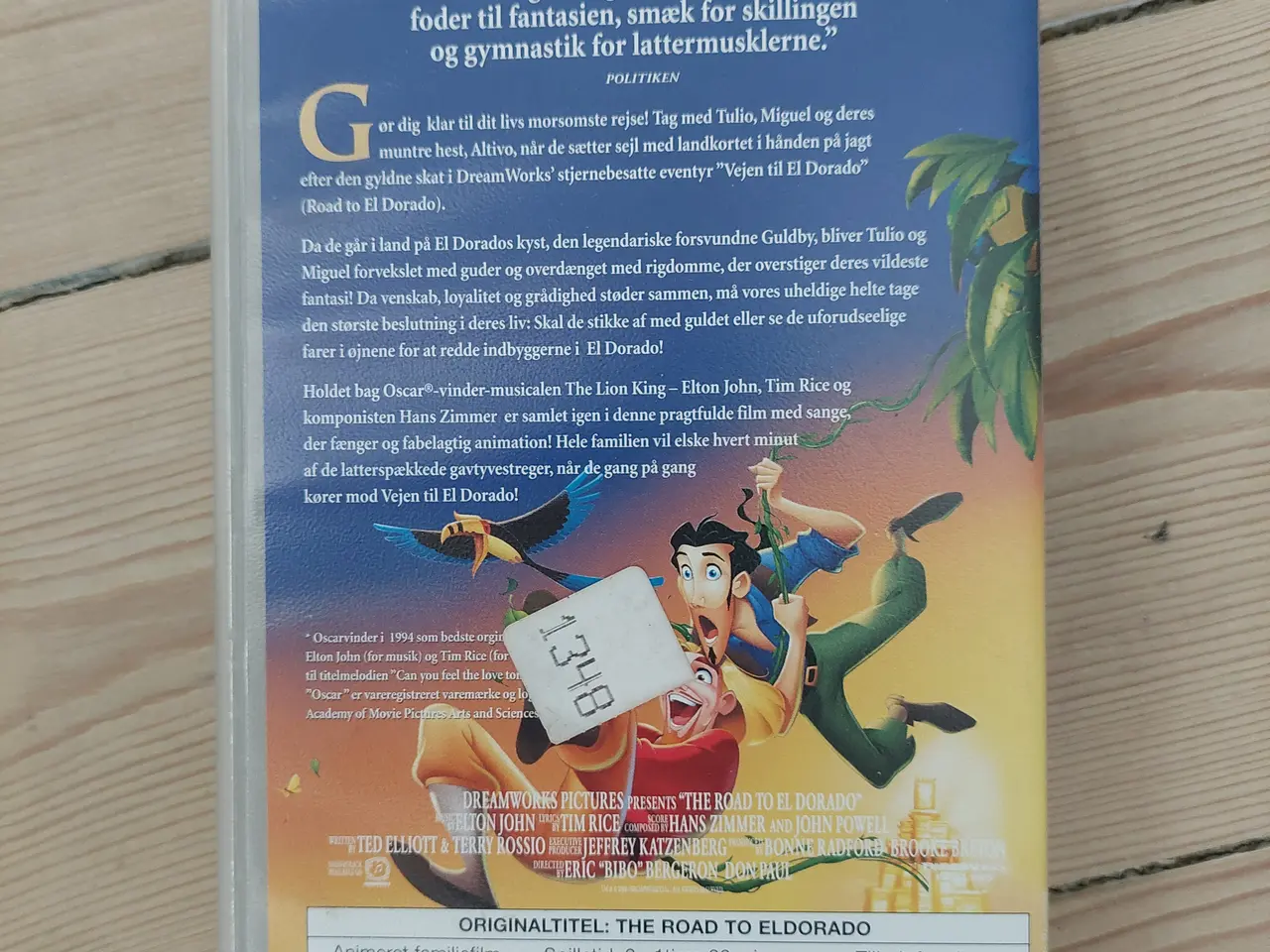 Billede 2 - El Dorado VHS med dansk tale
