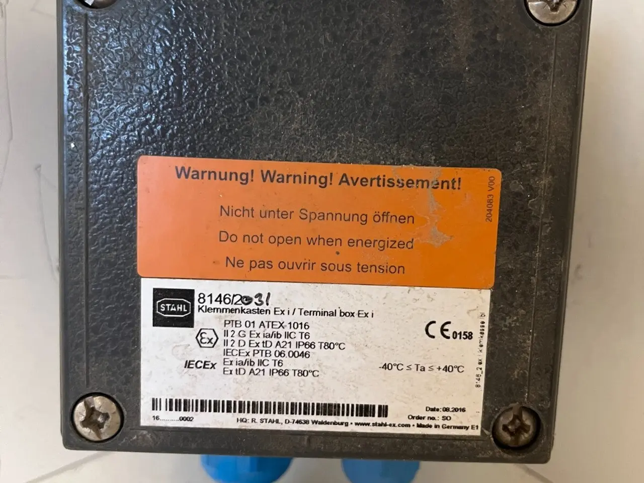 Billede 1 - Stahl 8146/31 Ex i Terminal Box - brugt Condition