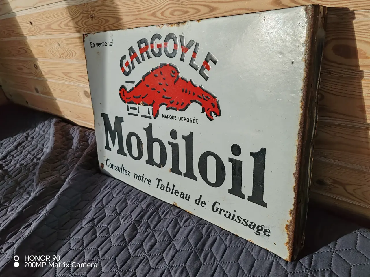 Billede 3 - Emaljeskilt mobiloil (evt bytte)