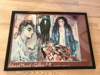 E. Munch - Kunstudstillingsplakat i ramme