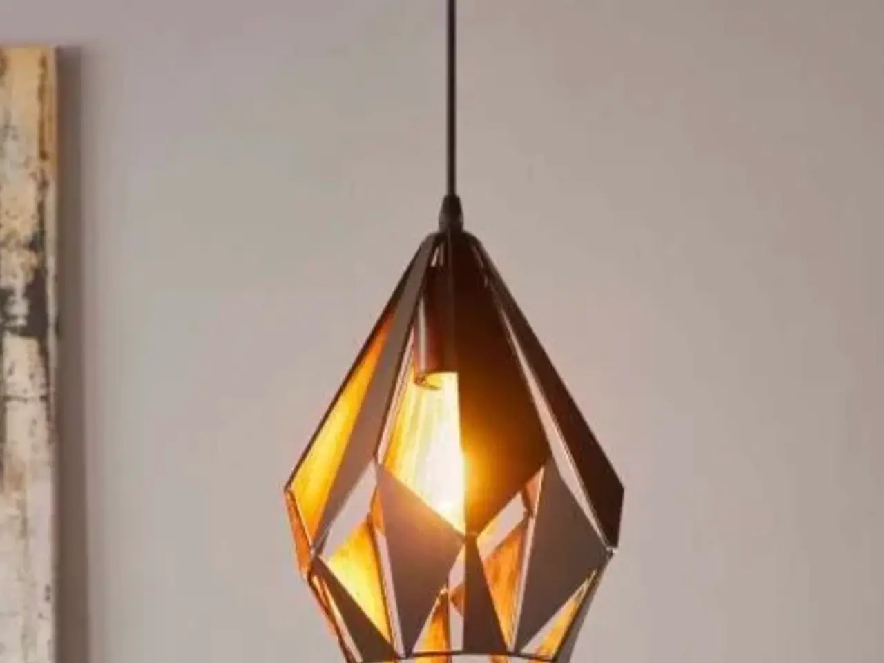 Billede 2 - Loft pendel mrk. Eglo Carlton 1 pendel, Ø31 cm