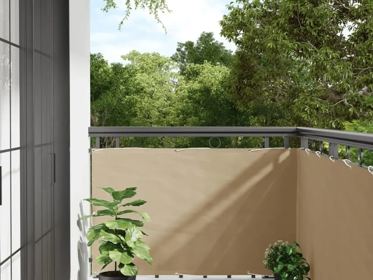 Billede 1 - Altanafskærmning 90 x 300 cm - beige