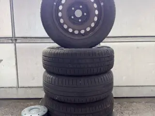 5x112 stålfælge - 195/65r15 Goodyear sommerdæk