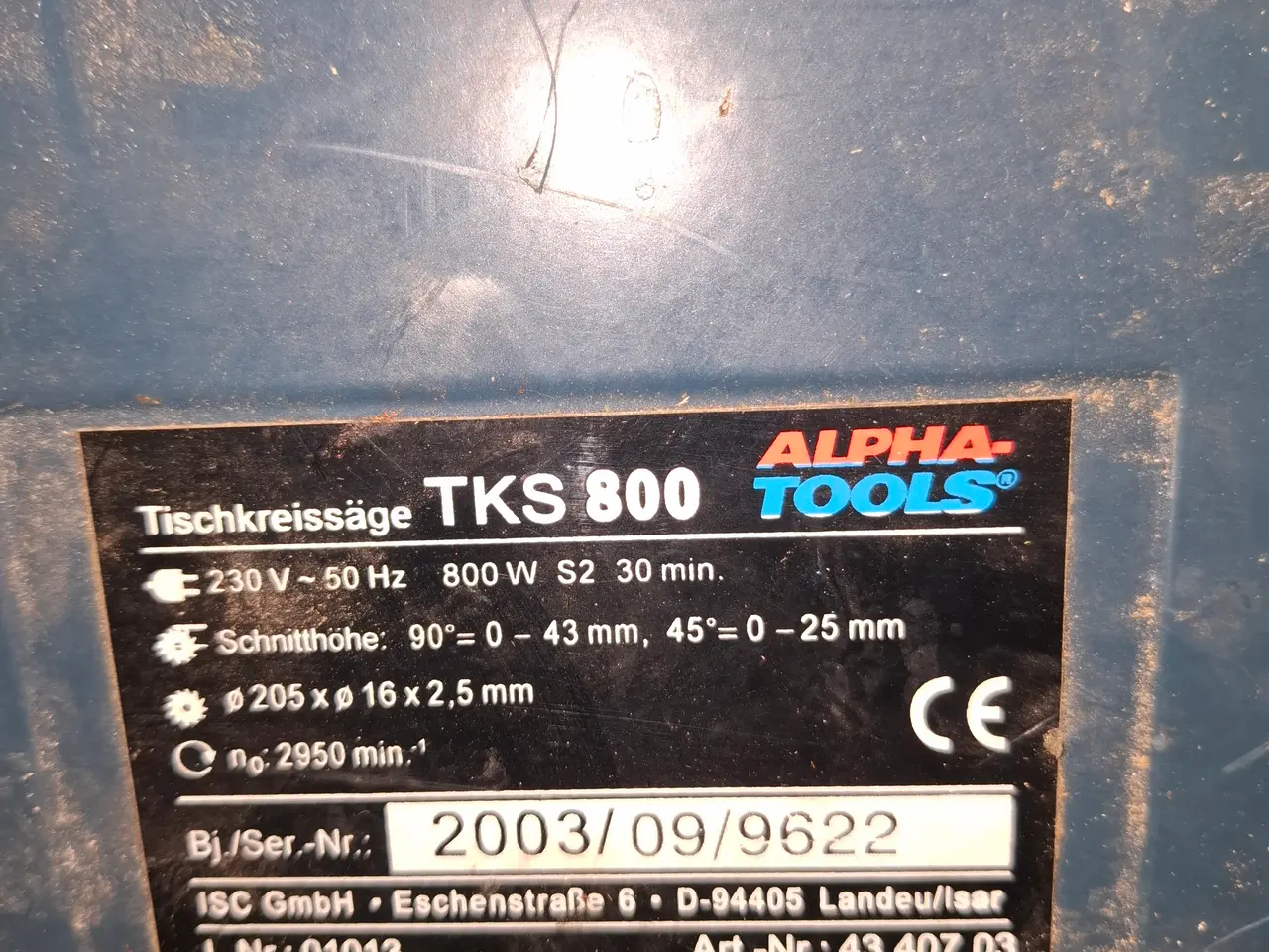 Billede 1 - Lille rundsav TKS 800