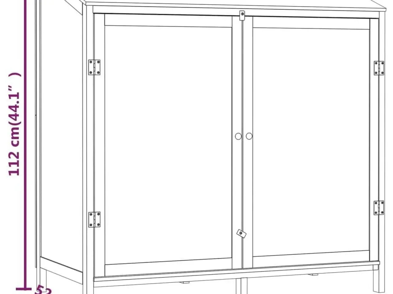 Billede 7 - Haveskur 102 x 52 x 112 cm - antracitgrå