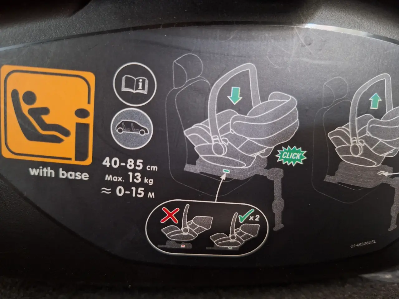 Billede 6 - Autostol fra nyfødt til 85cm (13kg)