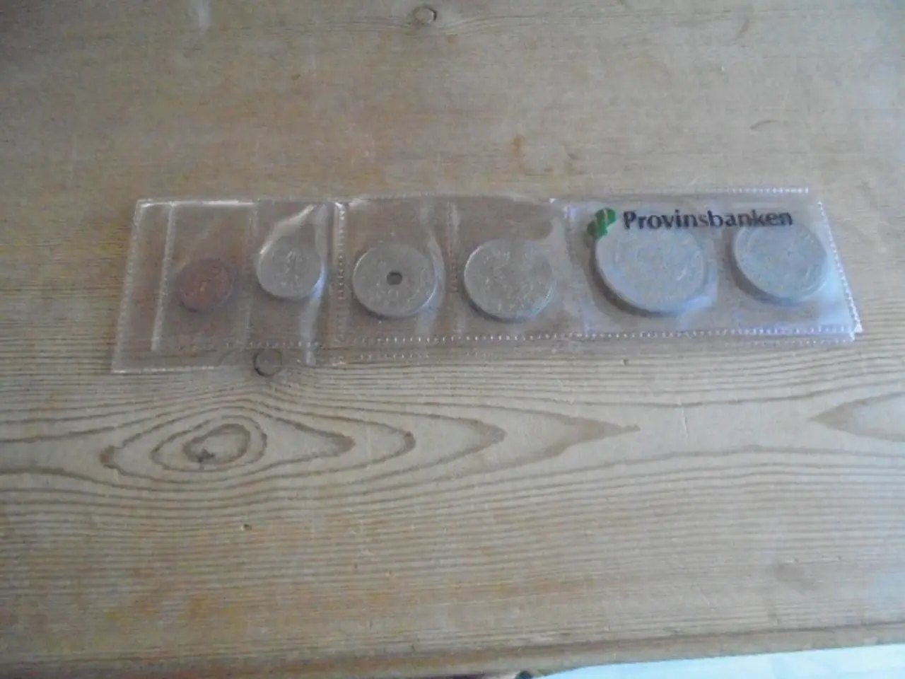 Billede 1 - Dansk møntsæt i plastmappe – 1986 –med kronprinsen