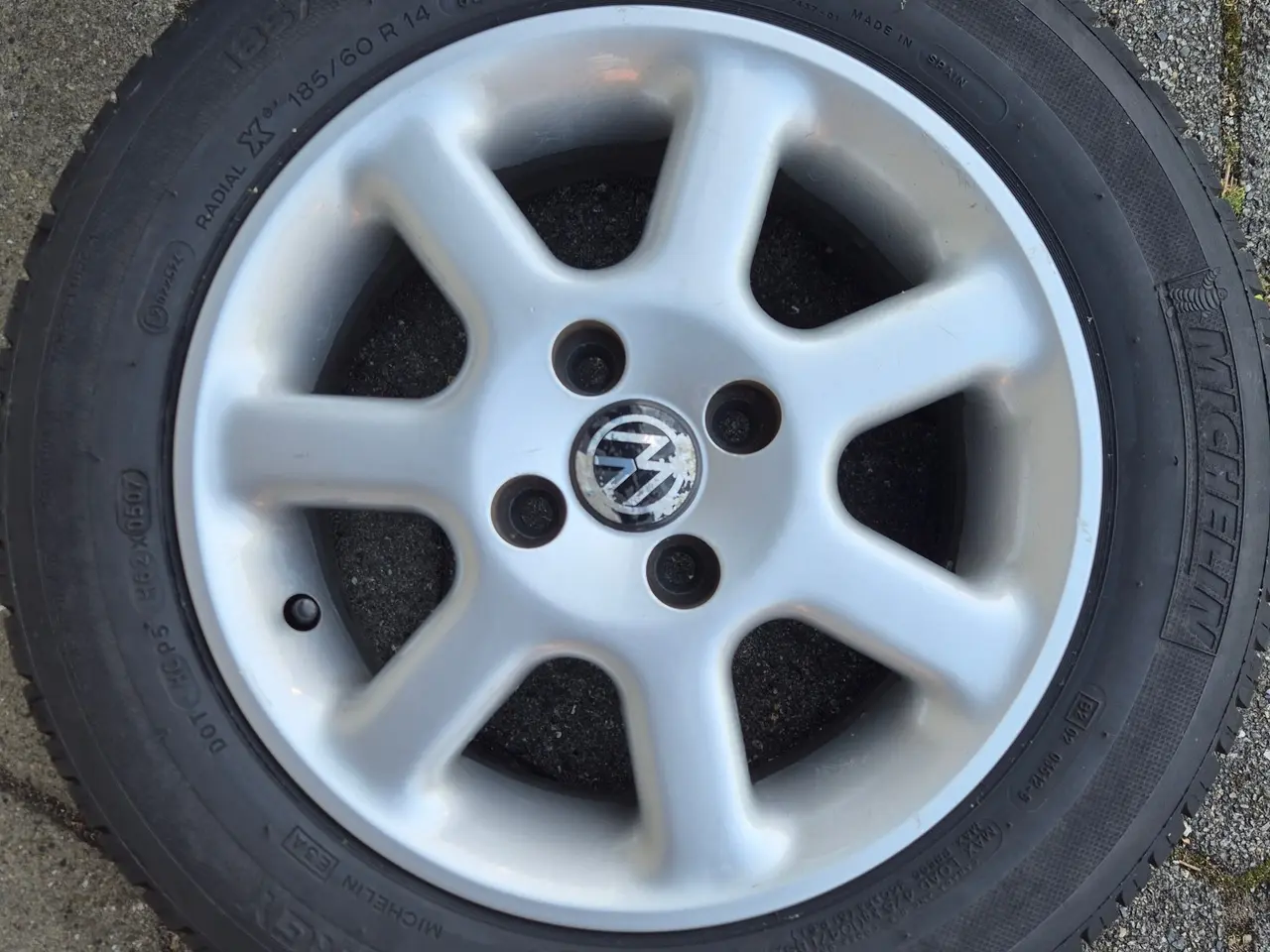 Billede 3 - Hjul fra VW med Michelin dæk
