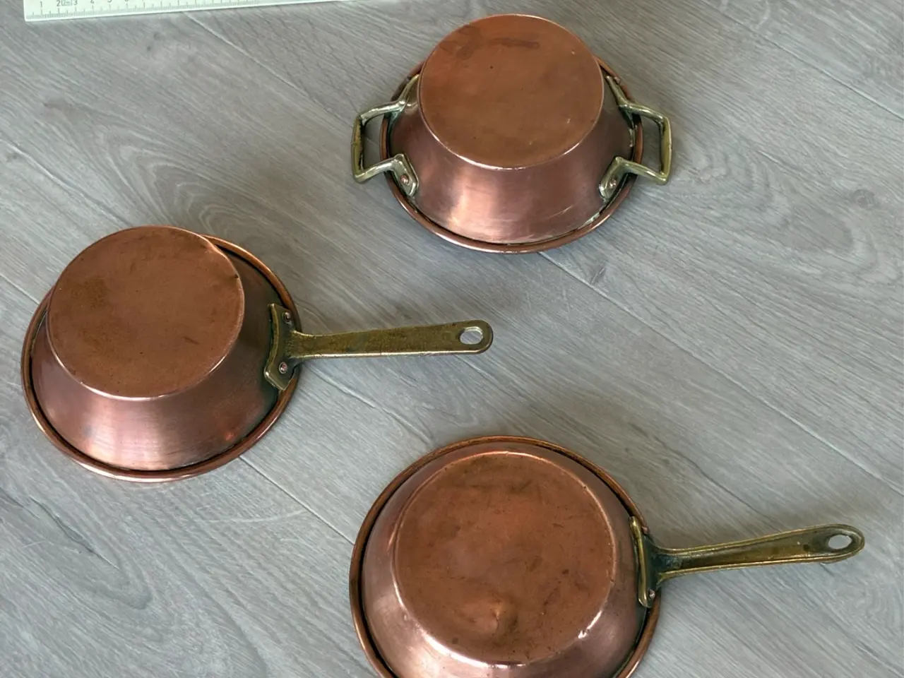 Billede 5 - Små vintage kobber kasseroller / sautépander