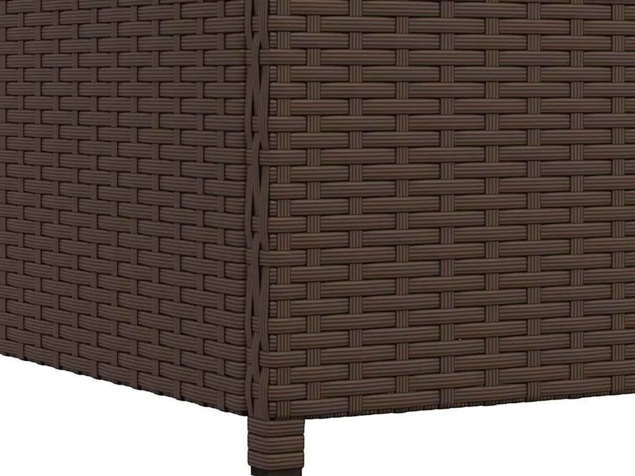 Billede 10 - Udendørs opbevaringskasse i brun polyrattan - 120 × 50 × 60 cm