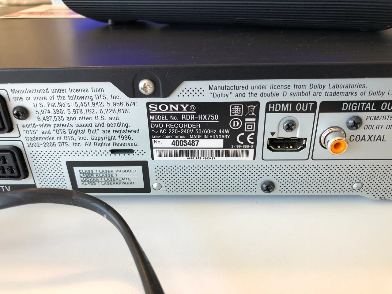 Billede 14 - Sony DVD afspiller med Harddisk optager