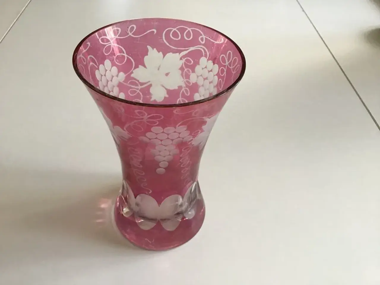 Billede 1 - Farvet krystal vase