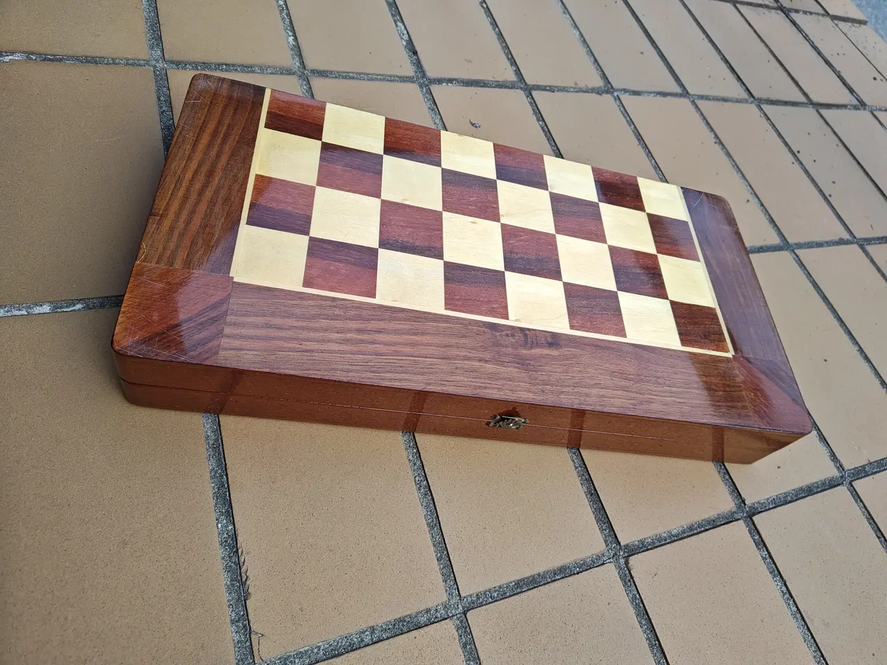 Billede 3 - Flot Skak Brætspil og Backgammon Brætspil