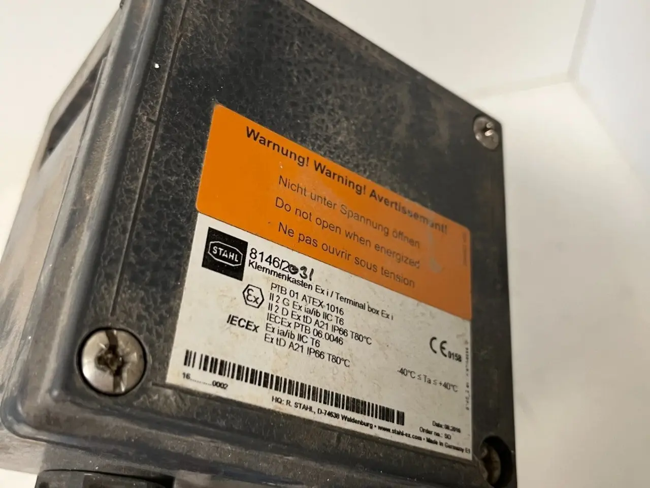 Billede 9 - Stahl 8146/31 Ex i Terminal Box - brugt Condition